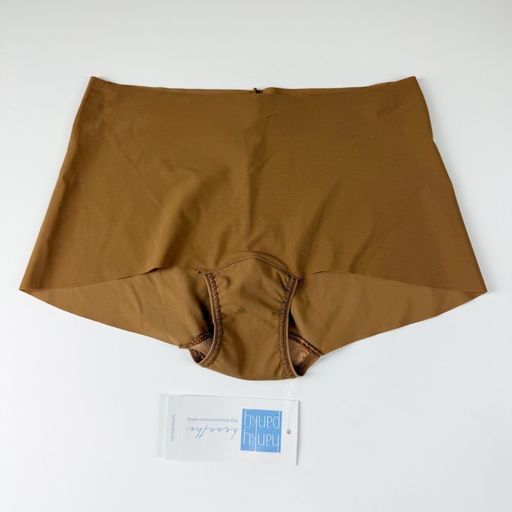 Hanky Panky Ultra-Lightweight BreatheSoft Boyshort Womens XS Toffee Brown NWT